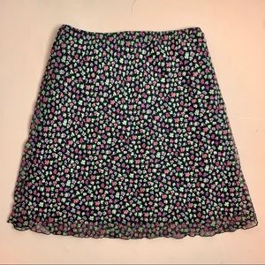 Floral Whispy Lined Skirt